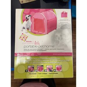 Petmate Portable Pet Home - Small Pink Pop-Up Kennel